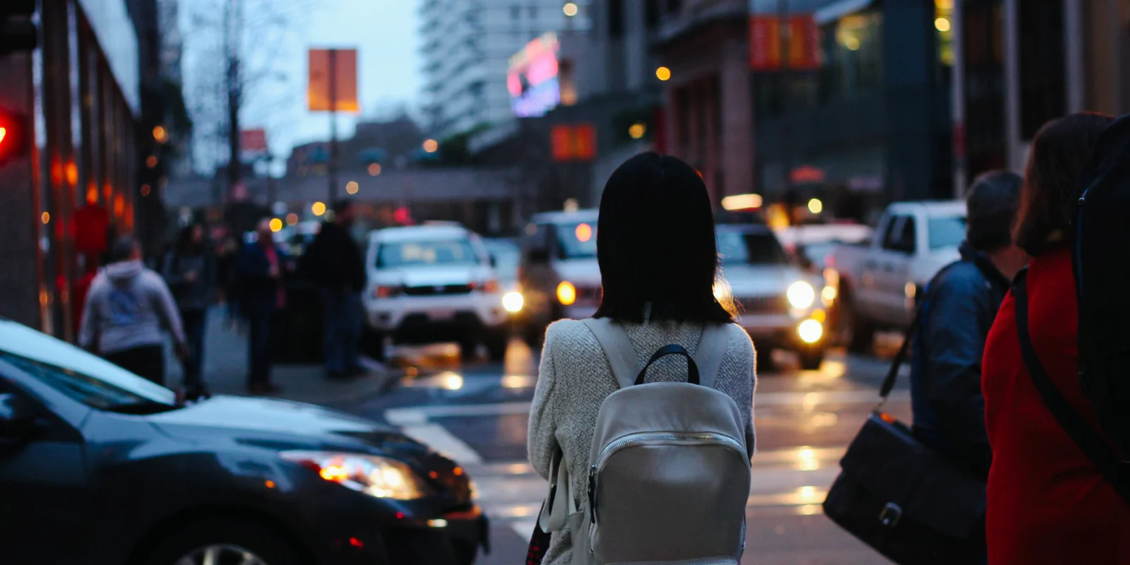 waiting for a car